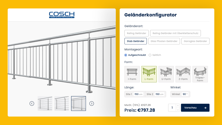 Felgen- & Reifenkonfigurator für Cosch - Ansicht 1